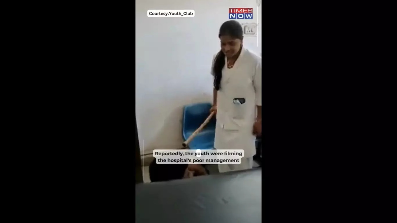 Caught on cam: Nurse brutally thrashes two men for making video of ...