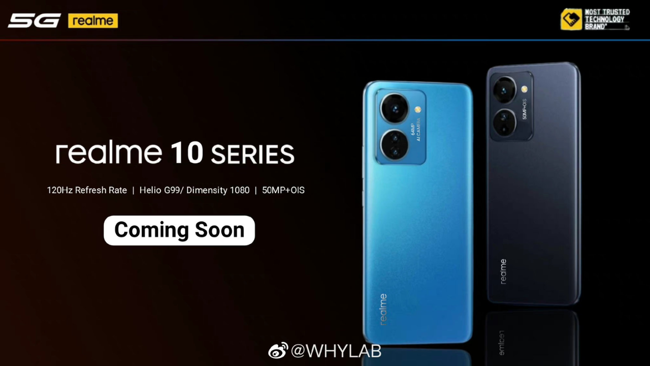 Realme 10 series poster (rumoured)