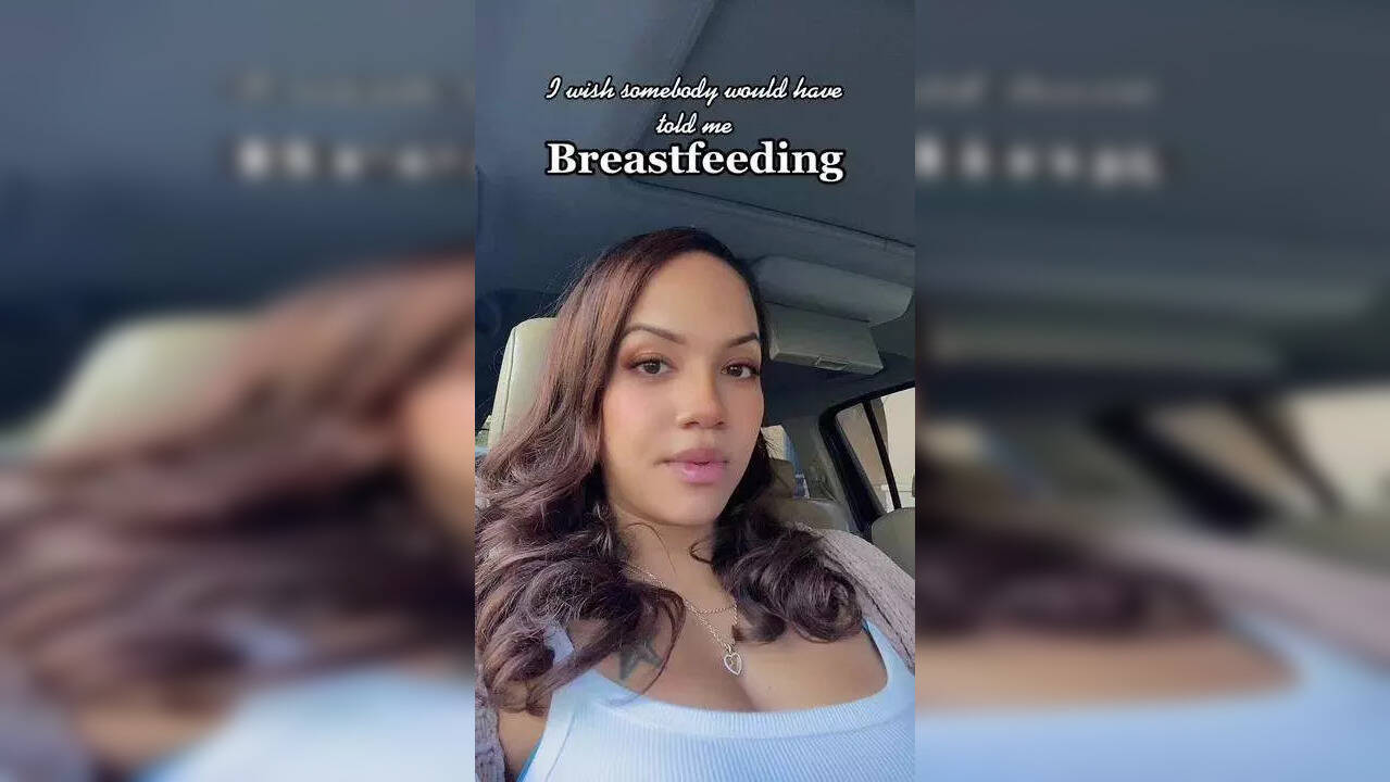 While breastfeeding, this woman's nipple turned black and fell off