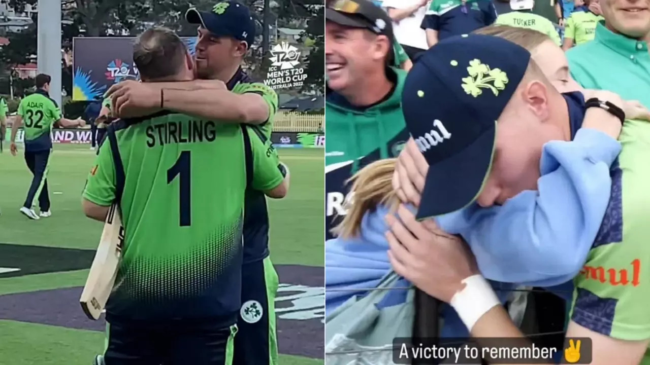 Ireland players celebrate