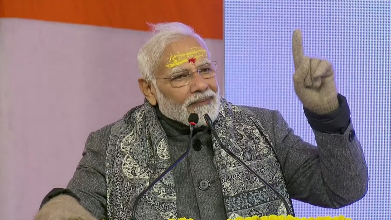 Prime Minister Narendra Modi in Mana