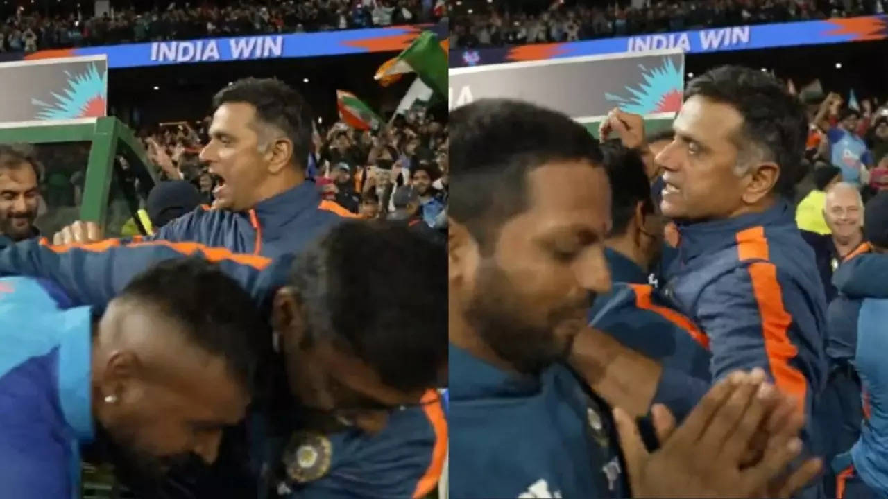 Rahul Dravid celebration