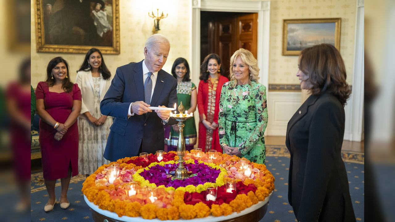 Us President Joe Biden celebrates Diwali at White House