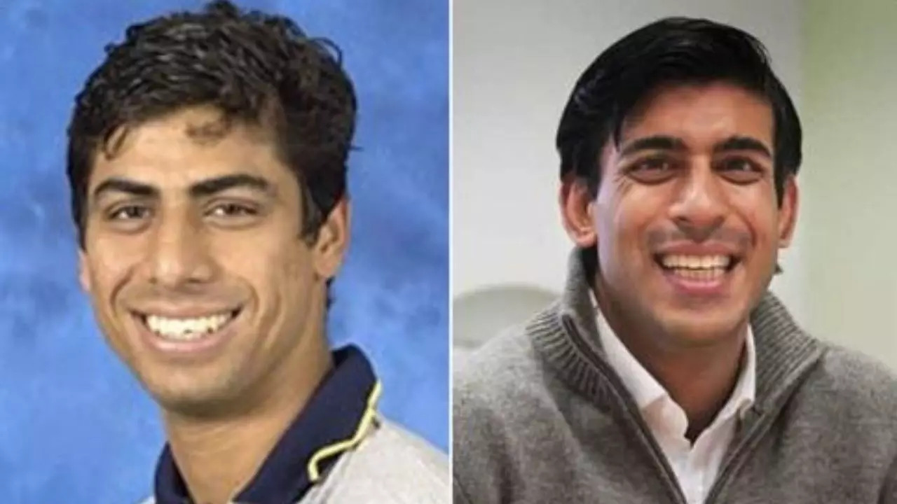 Ashish Nehra and Rishi Sunak