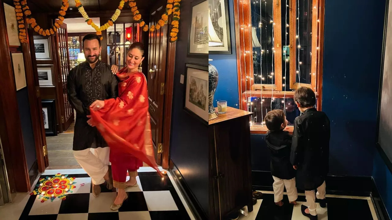 Kareena Kapoor flaunts her million-dollar smile as she drops Diwali PICS  with family, Jeh baba steals the show | Entertainment News, Times Now