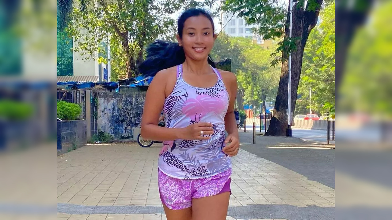 In a new picture on Instagram, Ankita Konwar can be seen going on for a run over the weekend. Through the caption, she spoke about making room for Diwali sweets. (Photo credit: Ankita Konwar/Instagram)