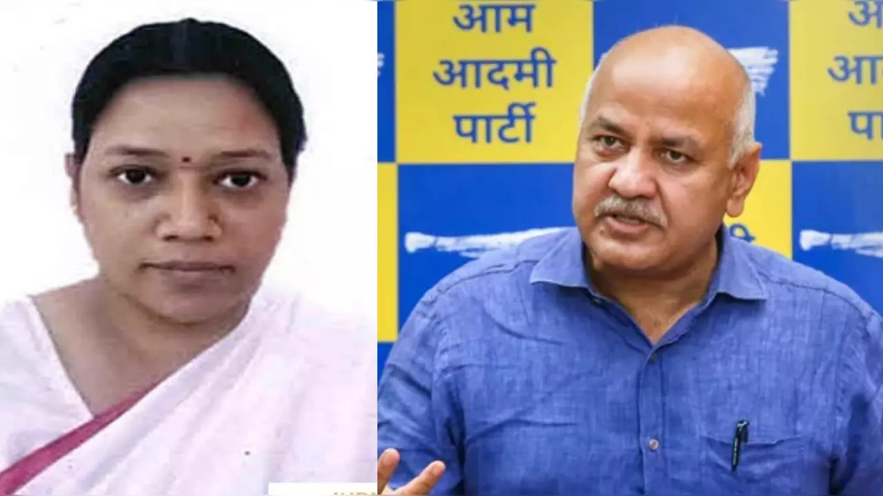 Alice Vaz (left) and Manish Sisodia.