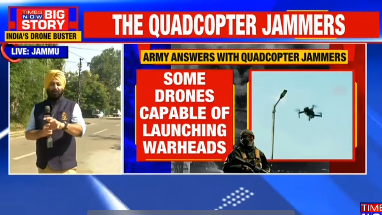 VIDEO Indian Army installs quadcopter jammers to protect military
