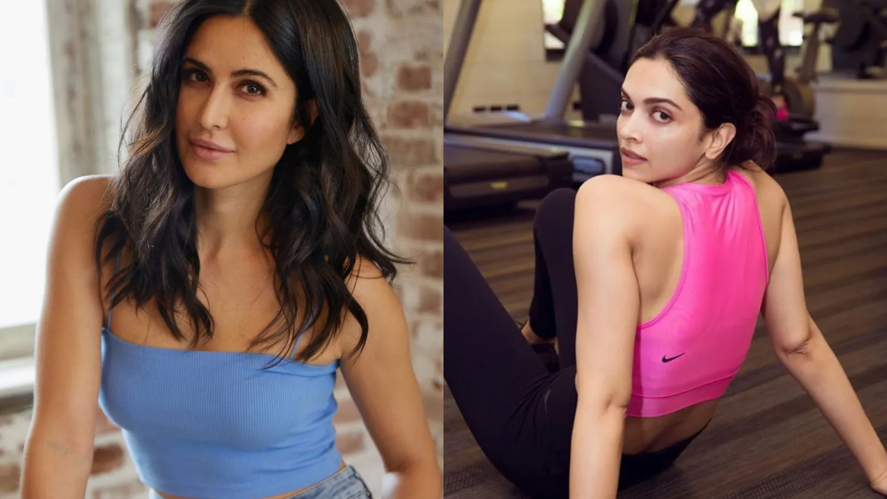 Katrina films Deepika's workout in gym