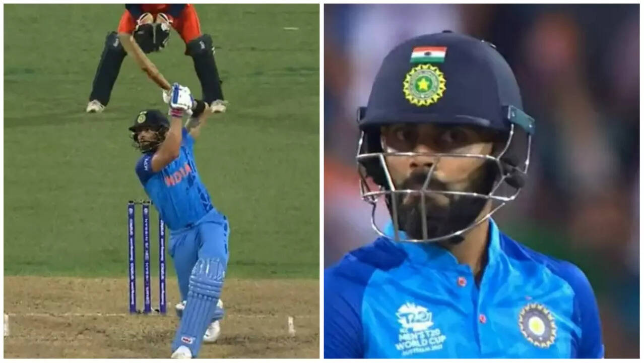 Watch Virat Kohli S Priceless Reaction As He Hits Another Stunning Six Watch Virat Kohli S Priceless Reaction As He Hits Another Stunning Six
