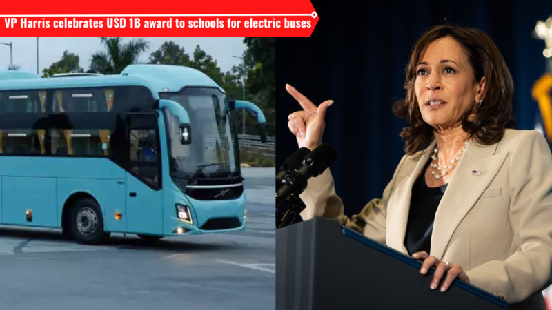 Electric bus (left) & US VP - Kamala Harris (right)