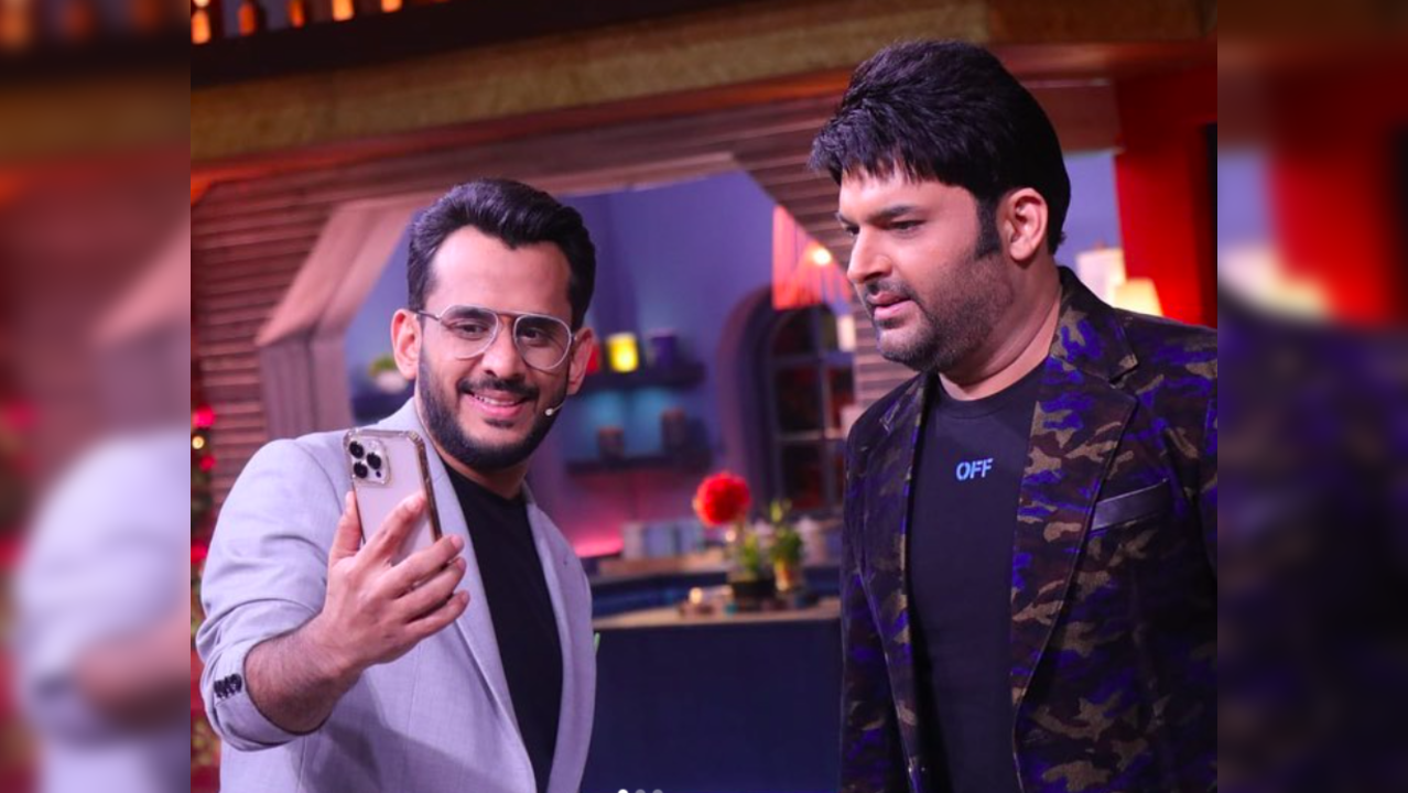 Boat co-founder Aman Gupta with comedian Kapil Sharma