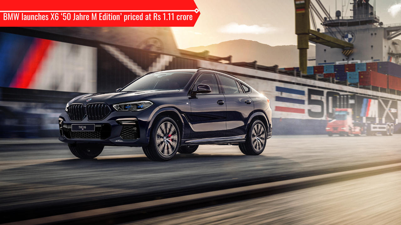 The BMW X6 '50 Jahre M Edition' will arrive in India via the CBU route