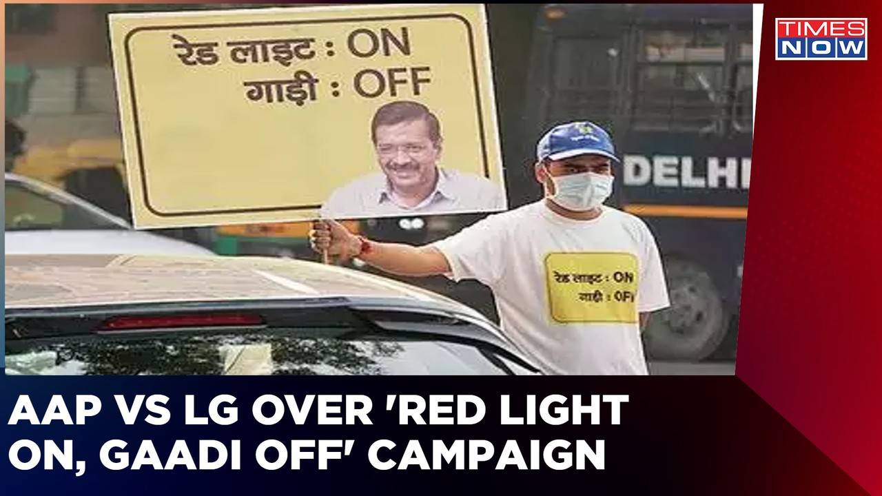 AAP Stages Protest Outside Delhi LG's Office Over 'Red Light On, Gaadi ...