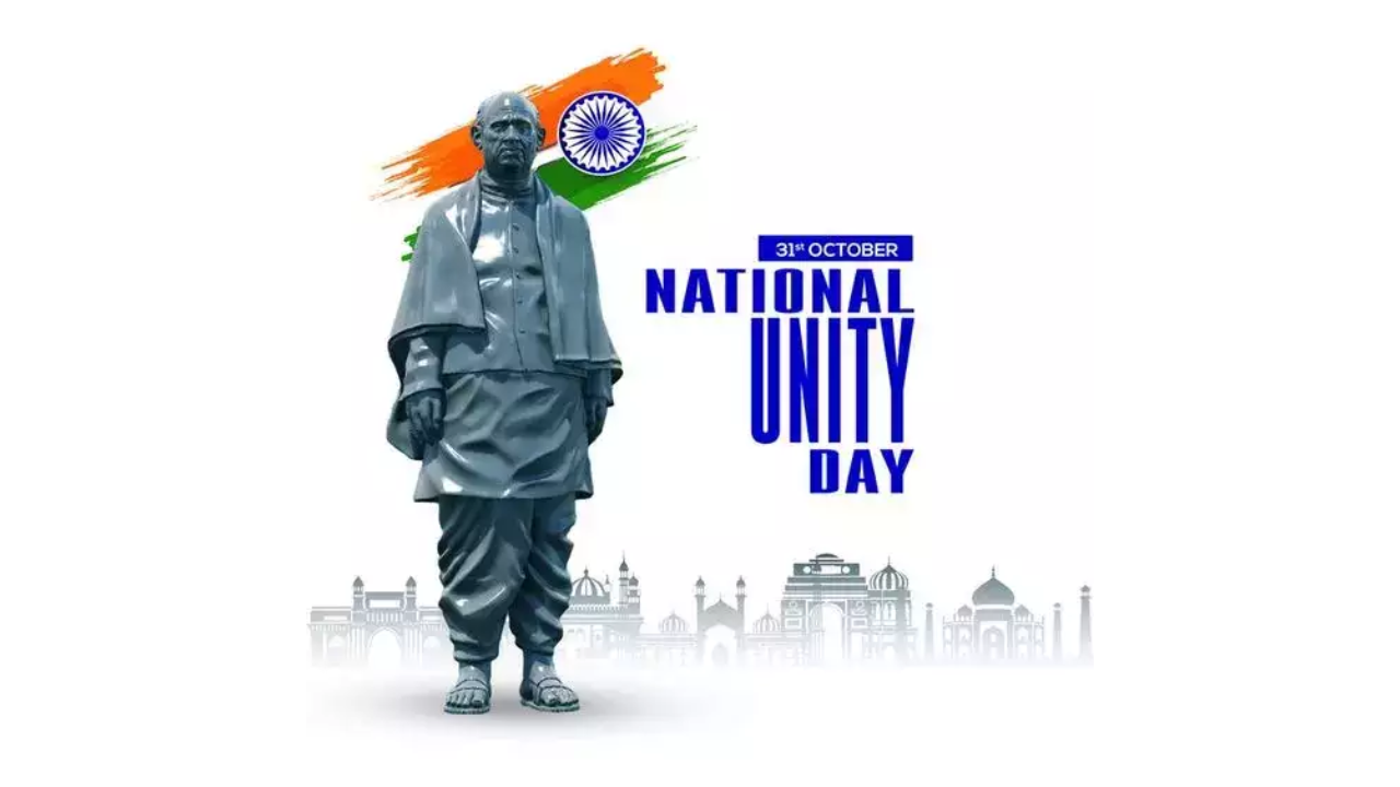 31st October National Unity Day Template free vector download