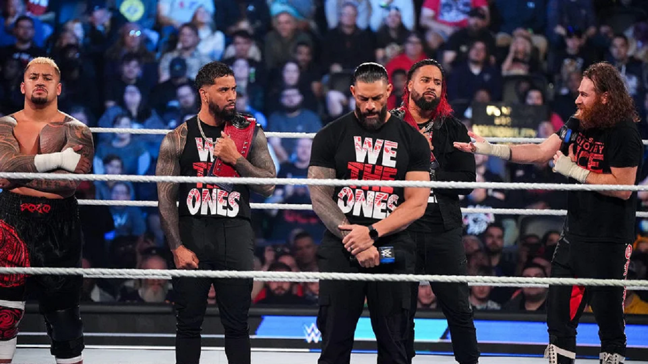 WATCH: The Bloodline Breaks Character On Smackdown; Roman Reigns, Other ...