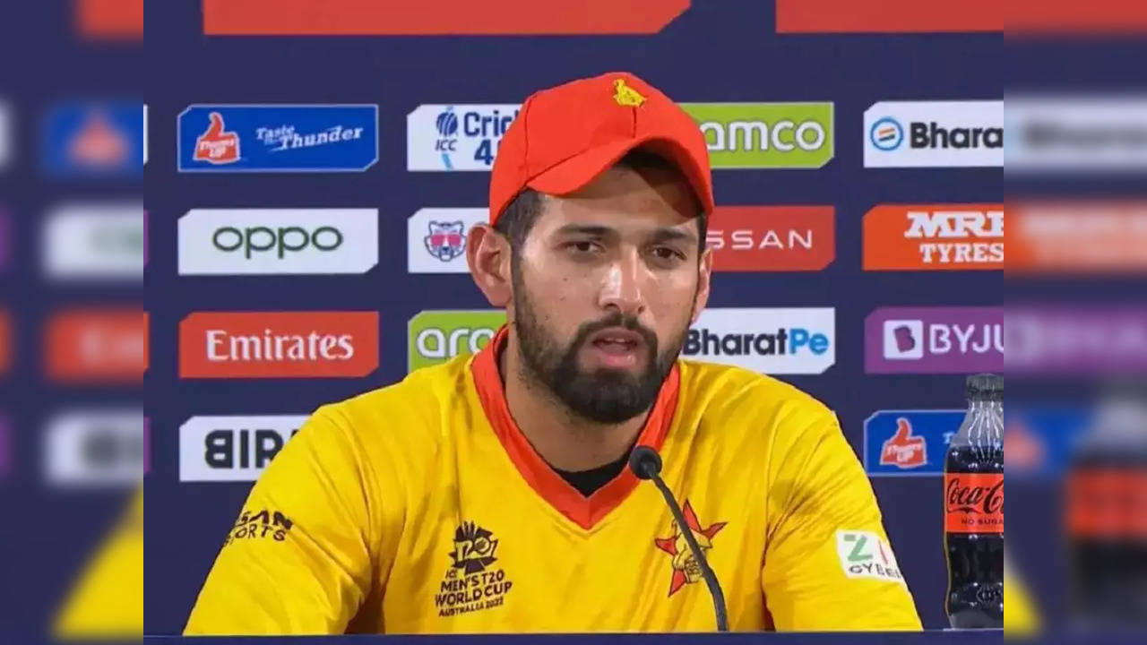 Sikandar Raza has won 7 Man of the Match awards in this calendar year to surpass Virat Kohli's record and had another moment in the sun during a post-match press conference | Picture courtesy: Screenshot