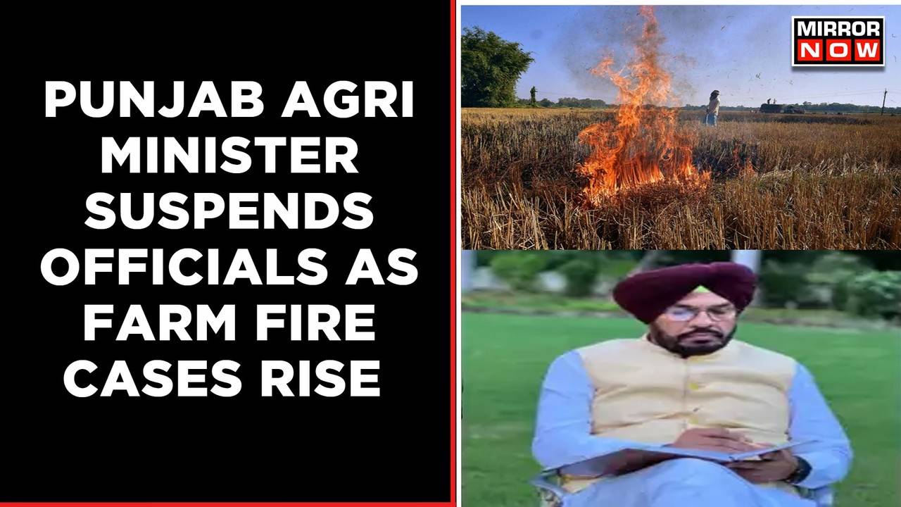 Punjab Agriculture Minister Suspends Four Senior Officials , Farm Fire ...