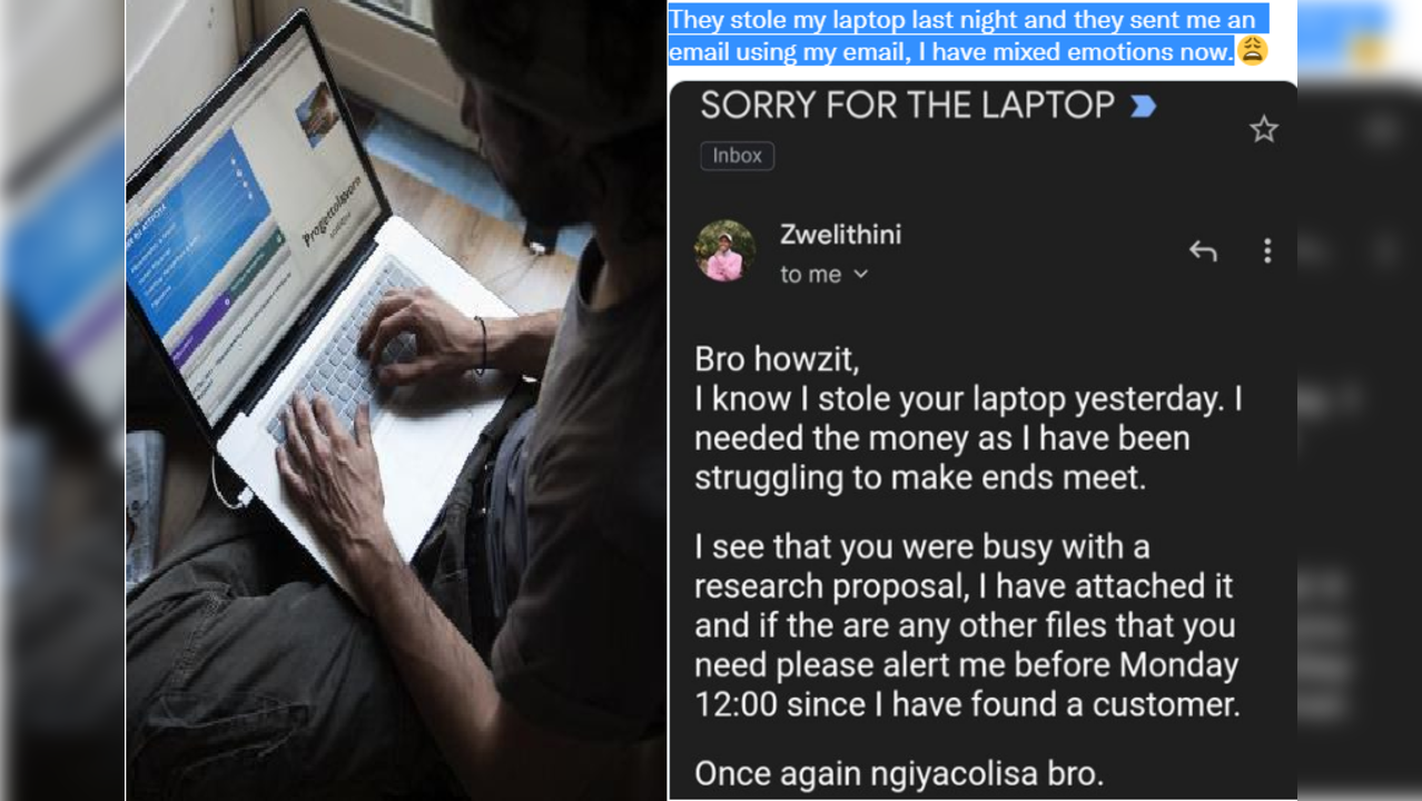 Stolen laptop