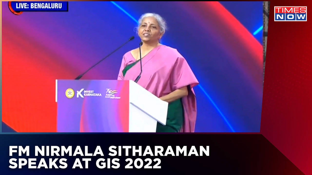 FM Nirmala Sitharaman Speaks At Karnataka Global Investors Summit ...