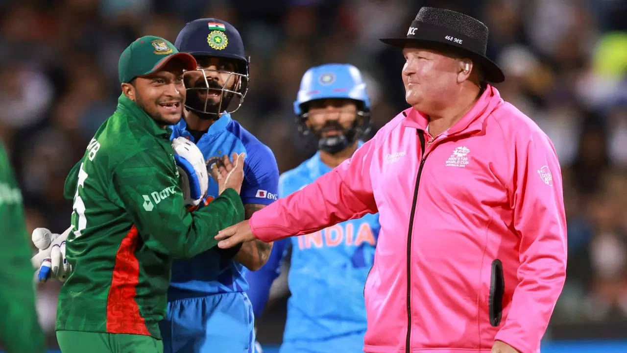 Explained: Why Shakib was in umpire's ears after Virat Kohli asked to check  for no-ball on bouncer bowled by Hasan