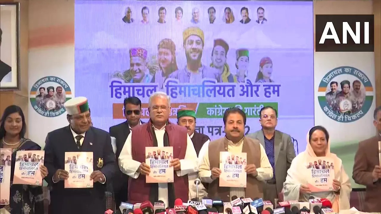 ​Congress releases polls manifesto for Himachal Pradesh