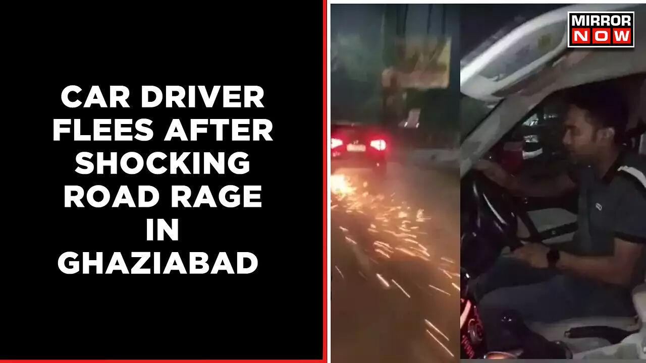 Car Driver Flees After Shocking Road Rage In Ghaziabad | Breaking News ...
