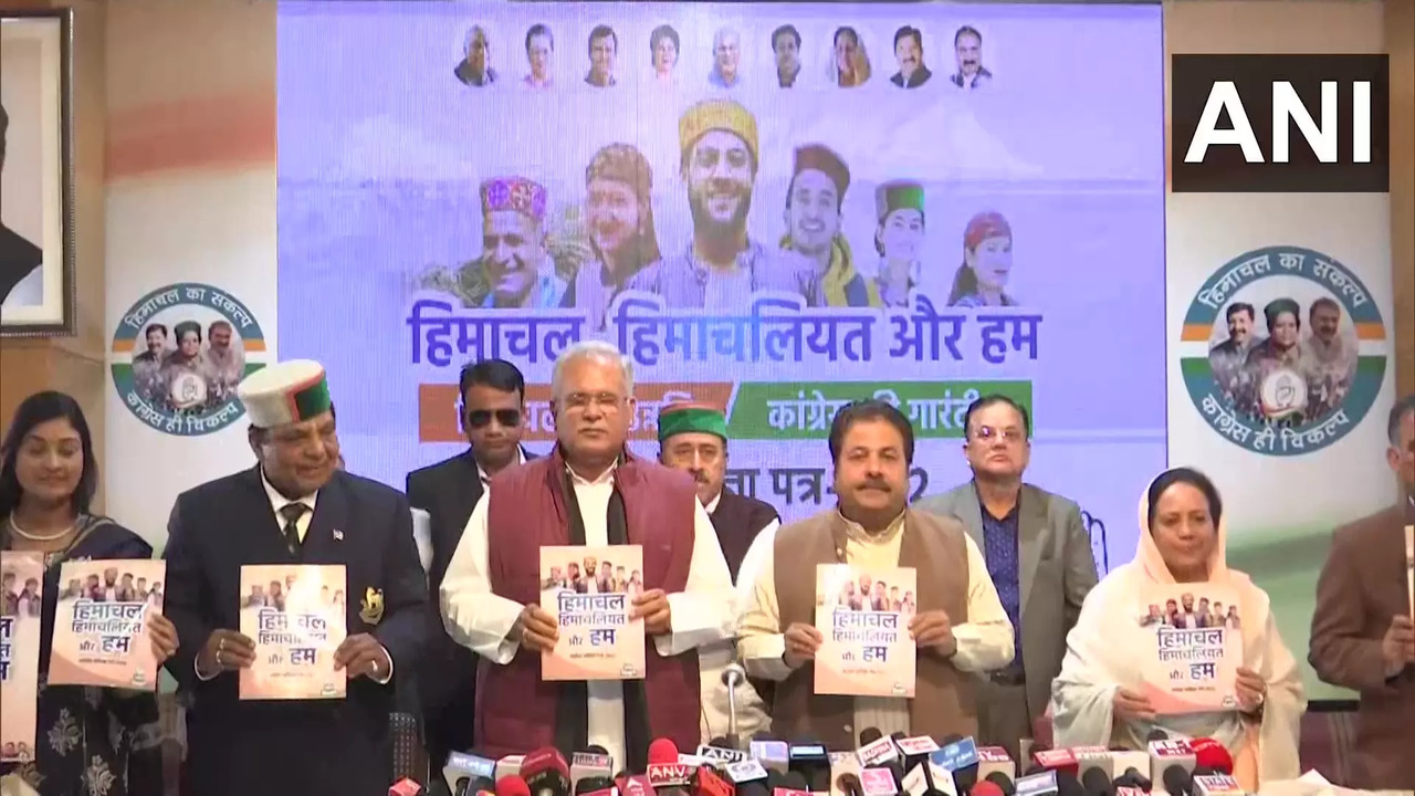 ​Congress releases its manifesto for the Himachal Pradesh Elections​