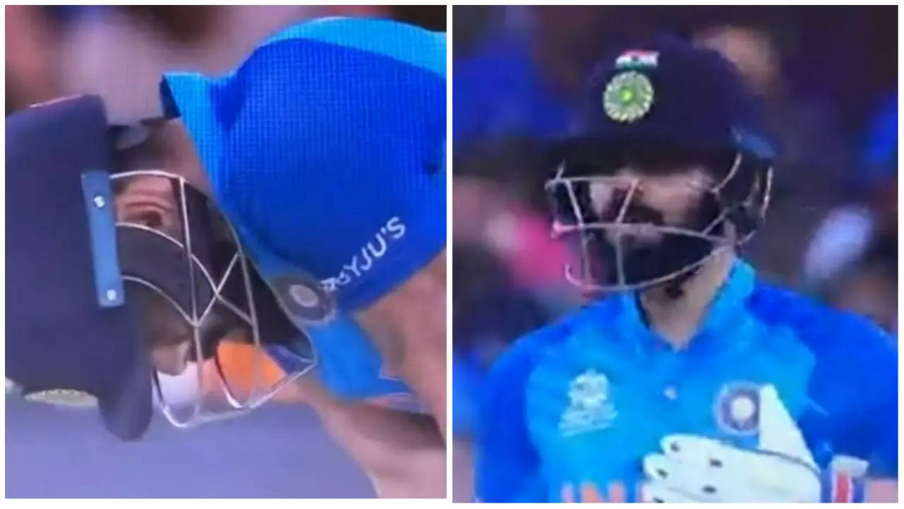Video Of Virat Kohli Holding Chest Gasping For Breath During Zimbabwe Clash In T20 Wc Goes 0989