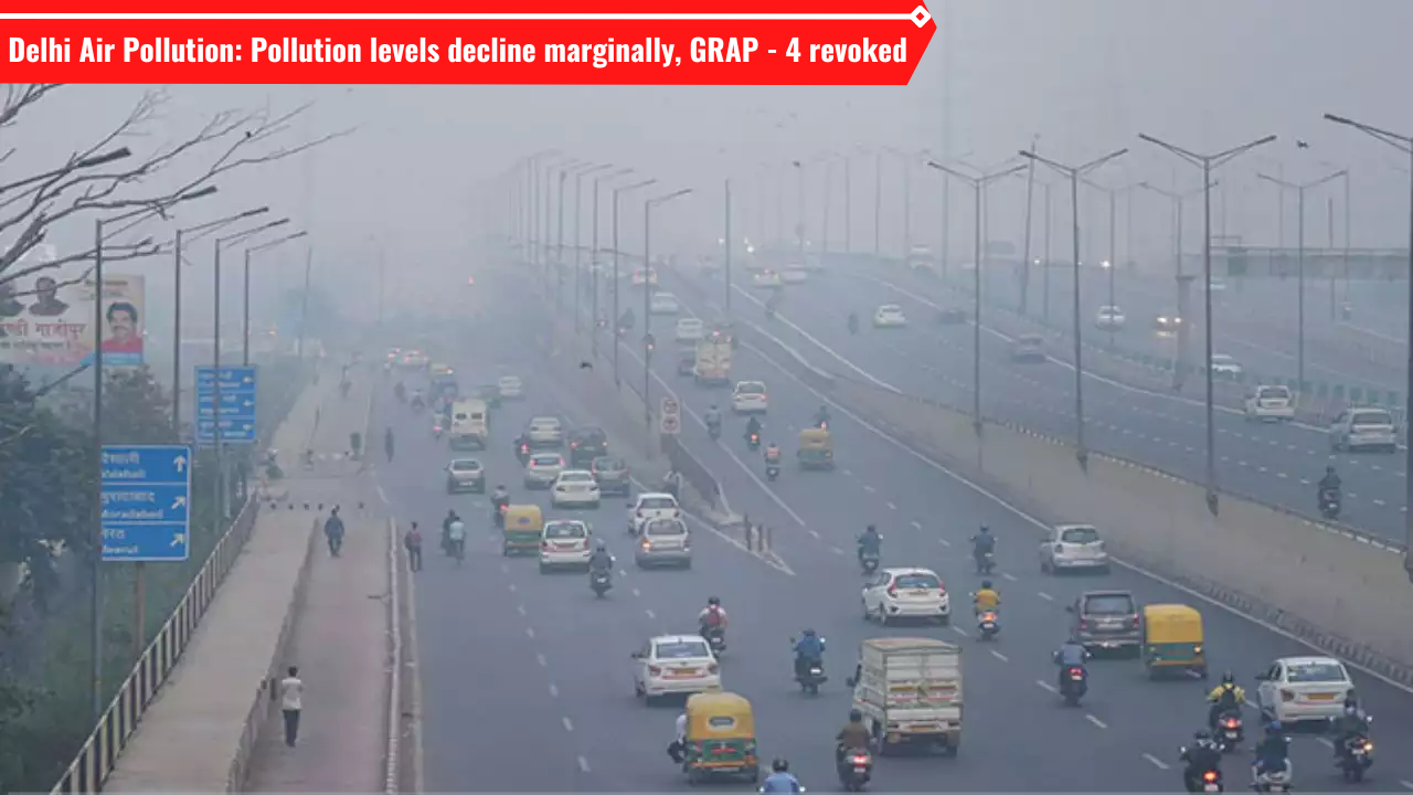 Delhi air pollution has improved slightly