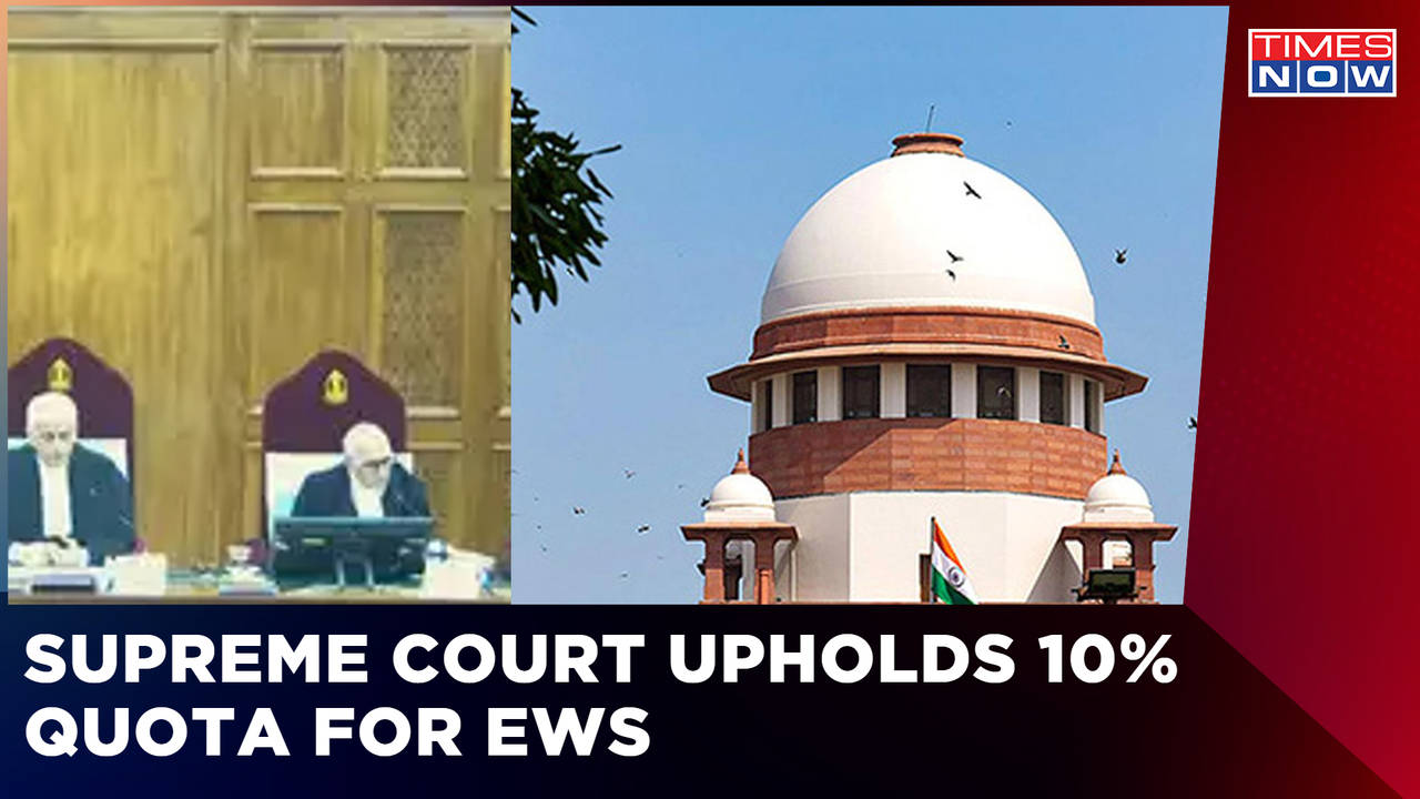 Supreme Court Upholds 10 Quota For EWS, Centre Underlines 'Sabka Saath ...