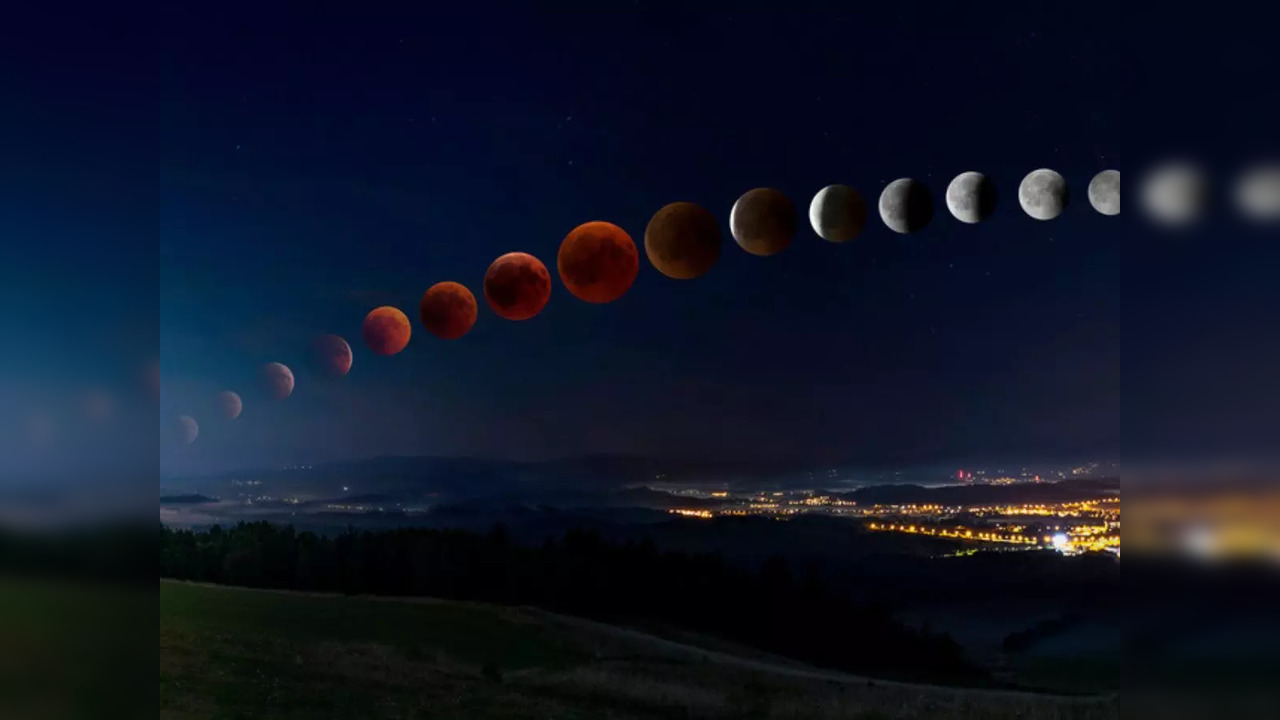 Stages of lunar eclipse