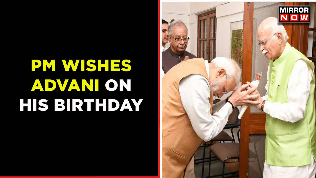 PM Modi Meets Former BJP Leader L K Advani, Greets Him On His 96th ...