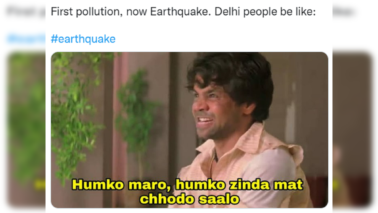 Delhi earthquake.