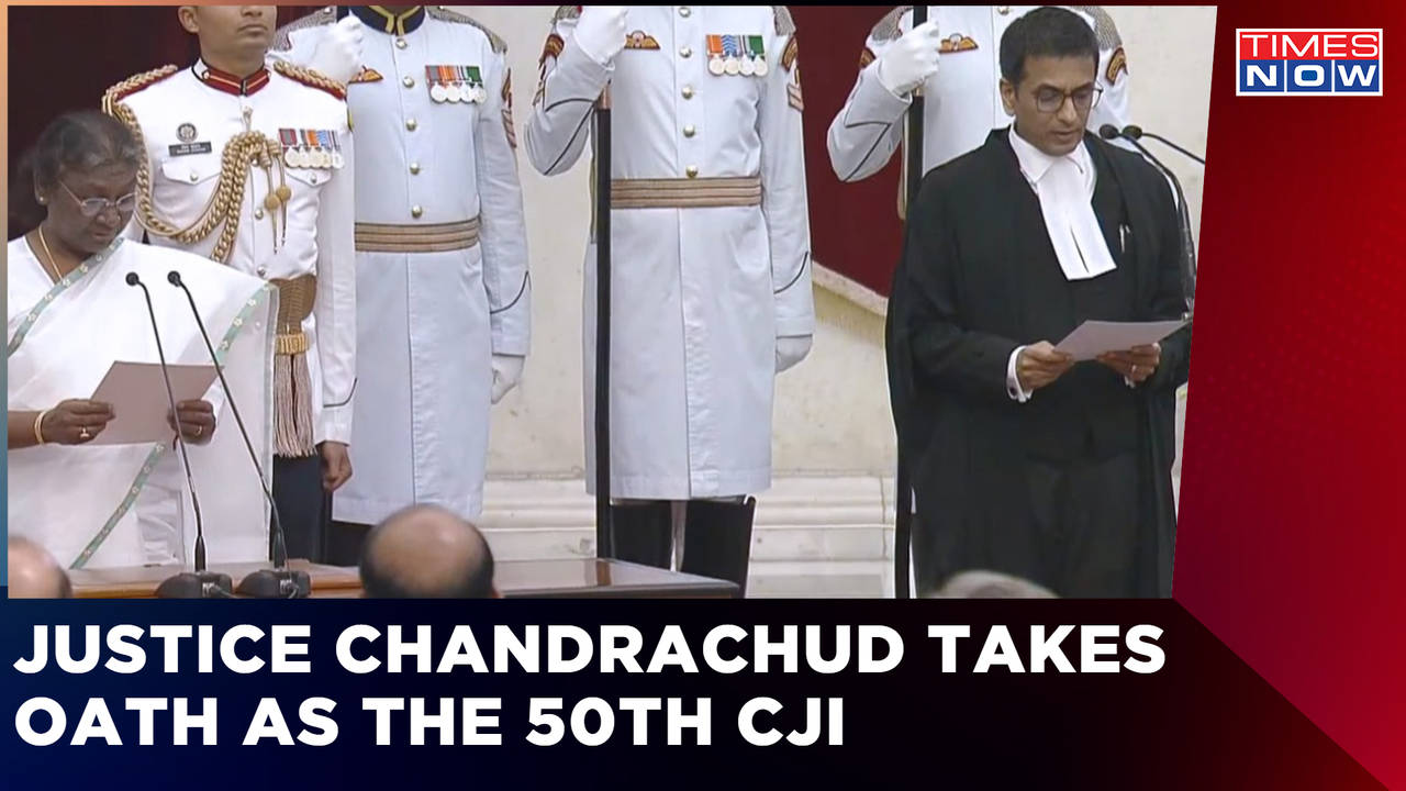 Justice Chandrachud Takes Oath As The 50th Chief Justice Of India ...