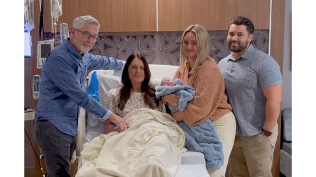 56-year-old woman becomes grandmother after giving birth to her son's baby