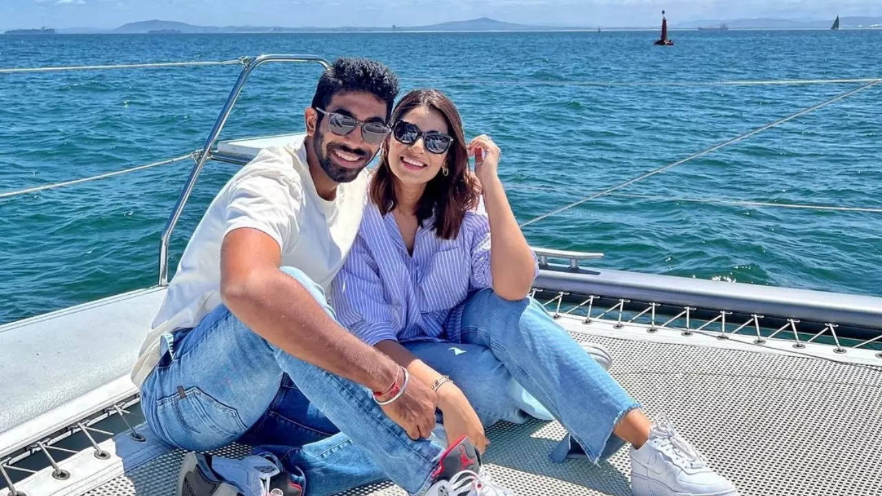 Sanjana Ganesan and Jasprit Bumrah