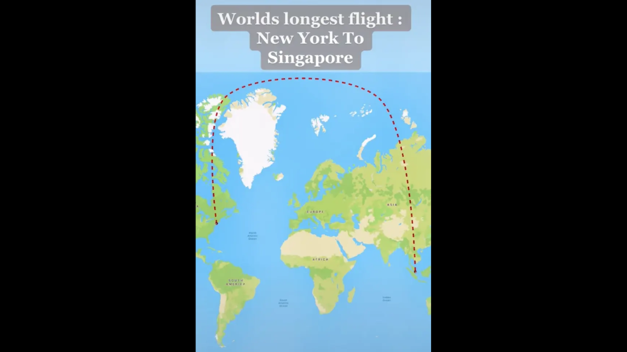 World's longest flight route