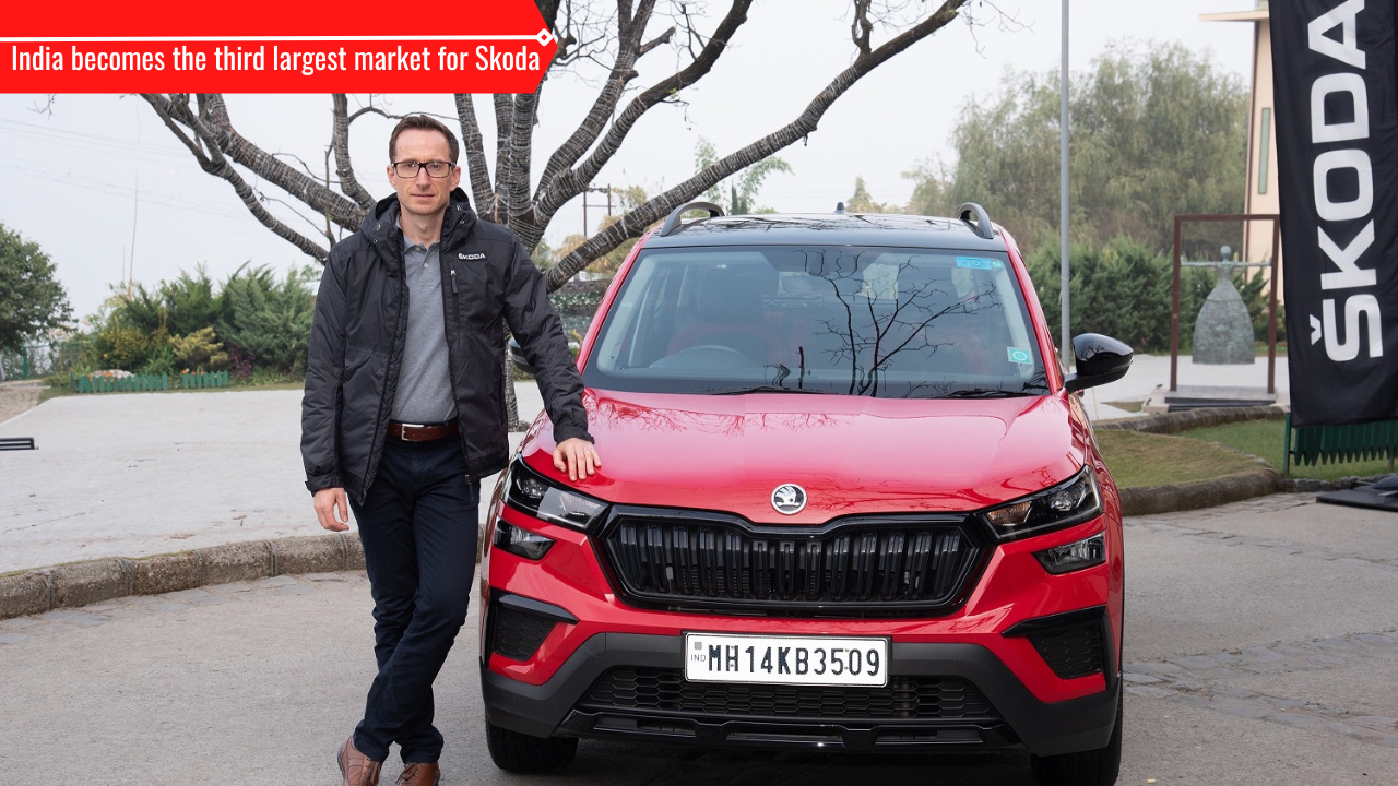 Petr Solc, Brand Director, Skoda Auto India with Kushaq