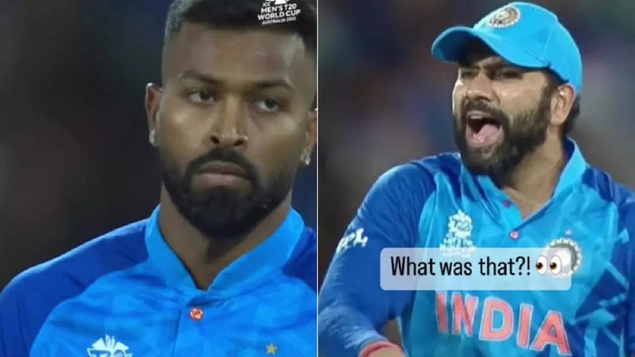 Rohit Sharma Hardik Pandya angry reaction