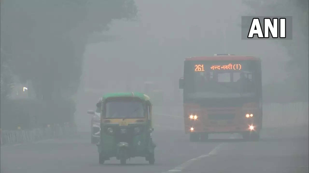 Delhi low visibility