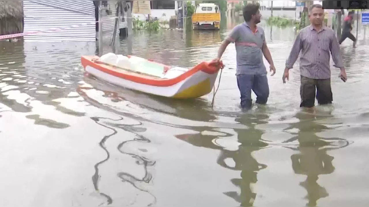 Visual from Mugalivakkam in Thiruvalluvar Nagar.