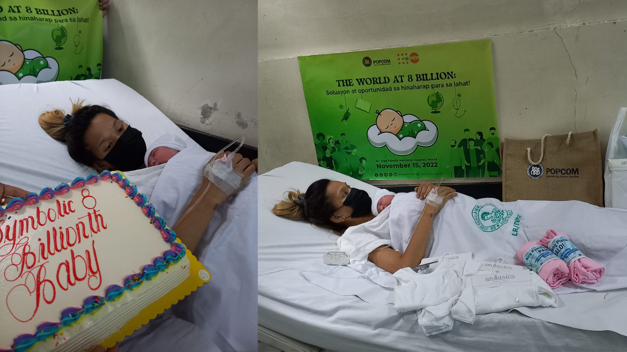 Baby girl born in Manila symbolises 8 billionth person in the world