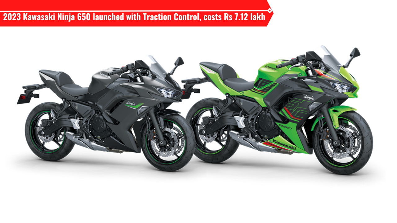 2023 Kawasaki Ninja 650 launched with Traction Control, costs Rs 7.12 ...