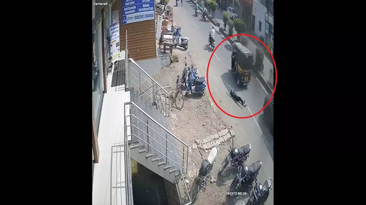 The incident was caught on CCTV camera.