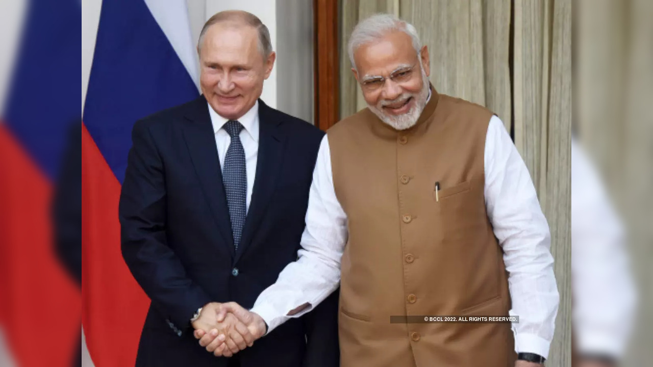 Prime Minister Narendra Modi with Russian President Vladimir Putin. (File photo)