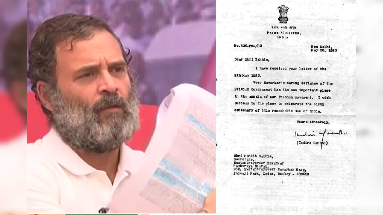 Savarkar row: Rahul Gandhi's letter vs Indira Gandhi's letter