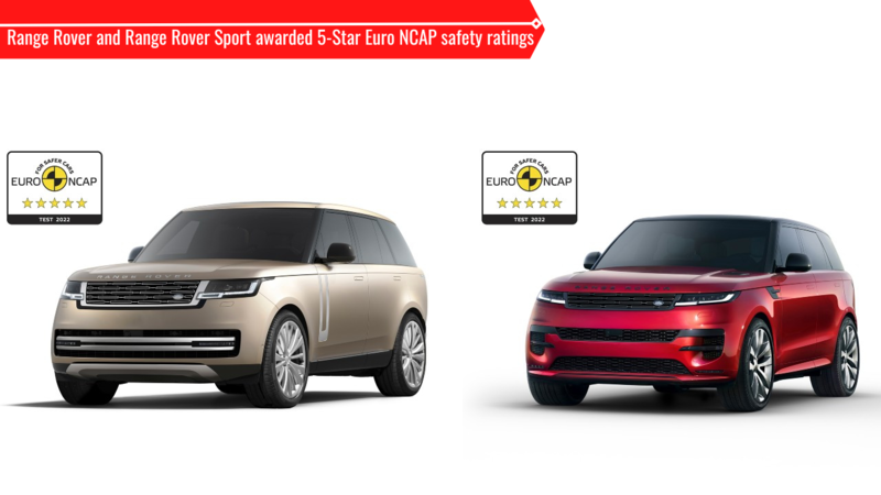 Range Rover and Range Rover Sport awarded 5-Star Euro NCAP safety ratings