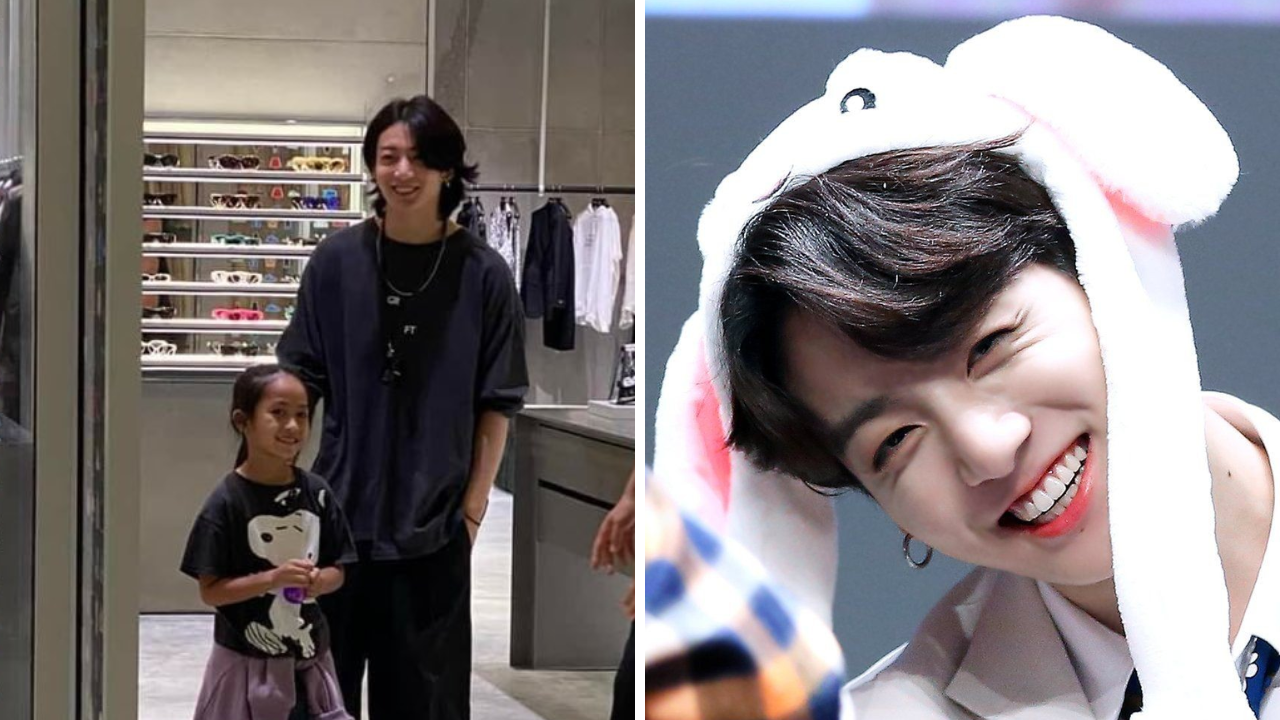 BTS Jungkook shares his bunny ears with a young girl in Qatar, ARMY go Should have been me
