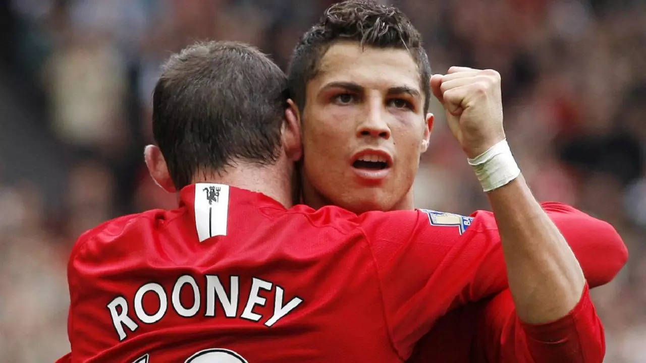 Wayne Rooney and Ronaldo